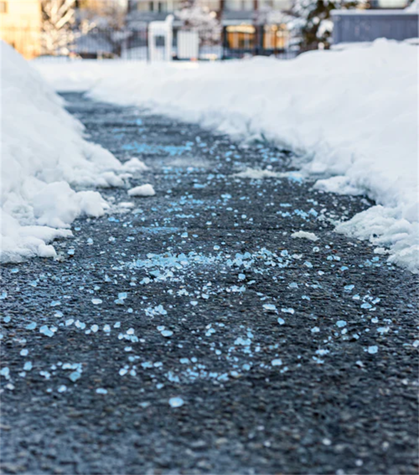 Ice removal on walkways